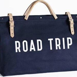 Forest Bound Canvas Utility Weekender Road Trip Bag Leather Buckles and Handles